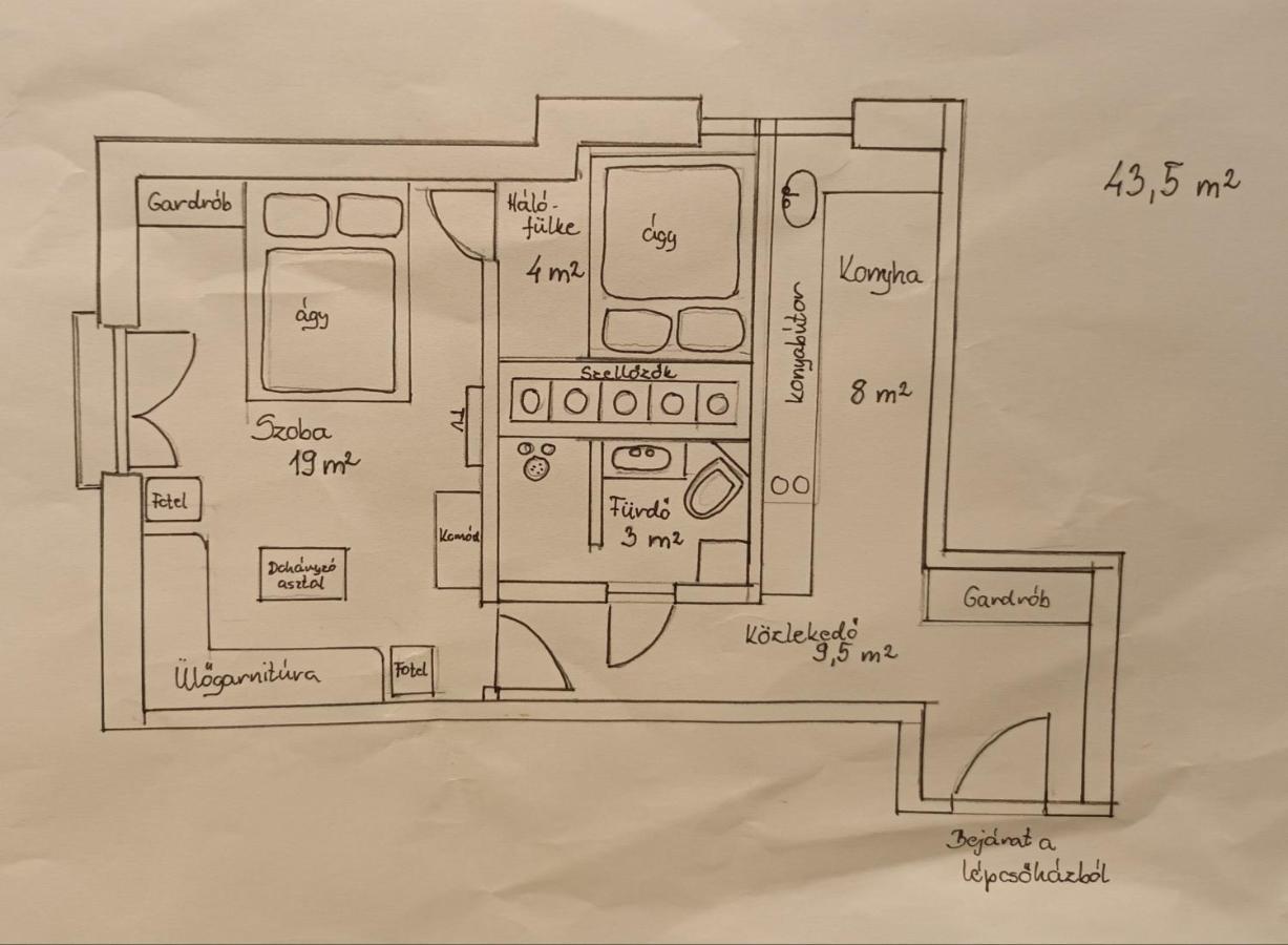 Hunyadi utcai garzon Apartment Kaposvar Bagian luar foto